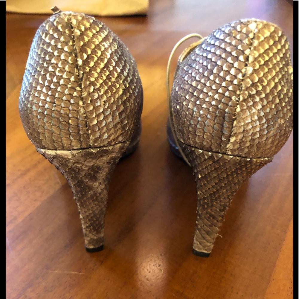 Stuart Weitzman Snake-Print Heels - image 8